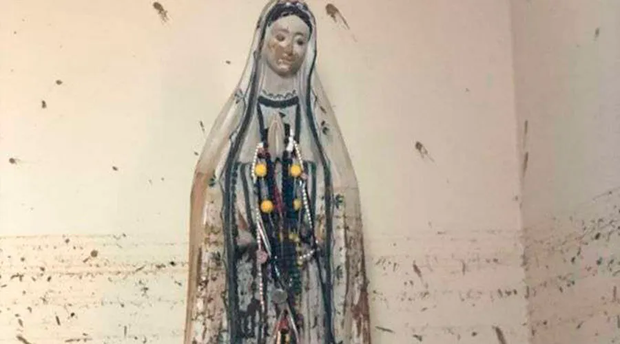 Imagen de la Virgen de Fátima queda intacta tras azote de tormenta 
