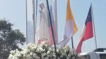 Virgen peregrina de Fátima en Diócesis de Rancagua. Crédito: Misión Fátima Chile.