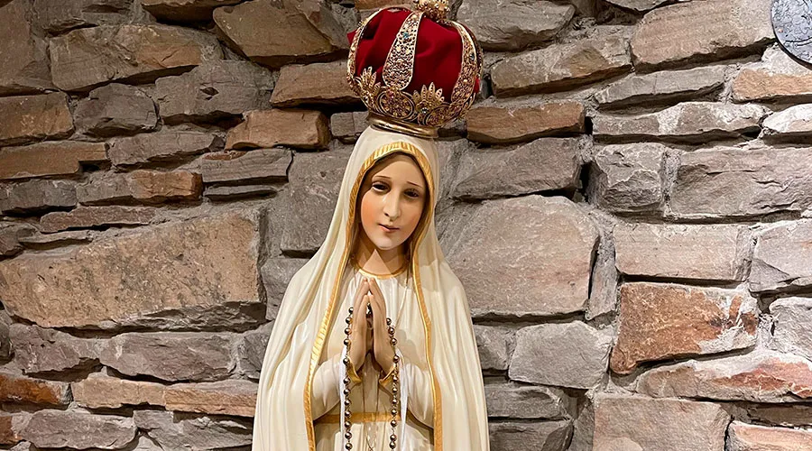 Estatua de la Virgen de Fátima | Crédito: P. John Paul - ACI Prensa