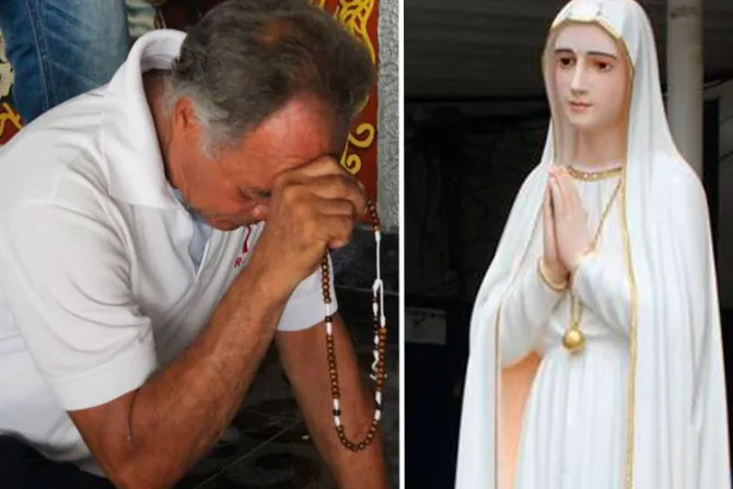 Presos reciben mensaje de esperanza durante visita de imagen de la Virgen de Fátima