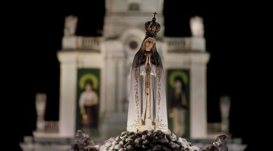 Virgen de Fátima. Crédito: Santuario de Fátima