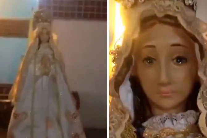 ¿Una imagen de la Virgen María lloró en Venezuela?, Diócesis se pronuncia