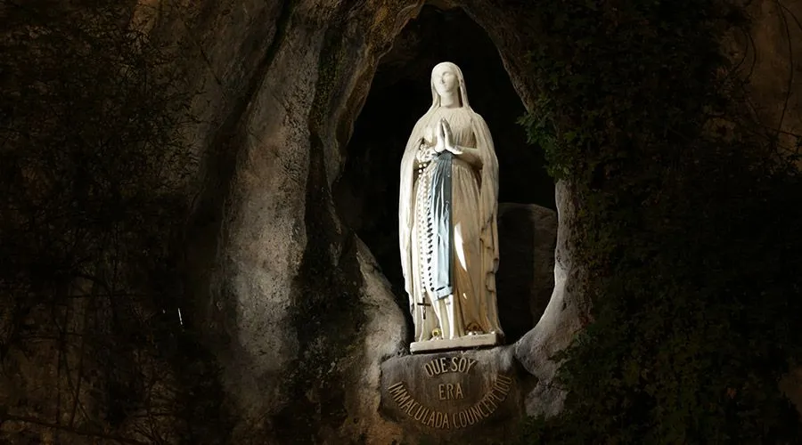 Virgen de Lourdes. Créditos: Daniel Ibáñez (ACI Prensa)