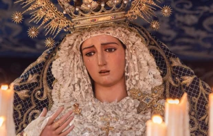 Imagen de Maru00eda Santu00edsima de la Hiniesta Dolorosa. Cru00e9dito: Hermandad de la Hiniesta (Sevilla) 