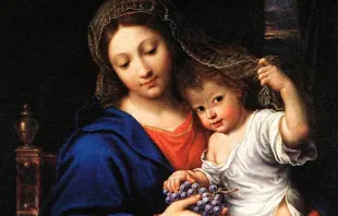 Virgen María Nino / Autor Pierre Mignard (Dominio Publico) 