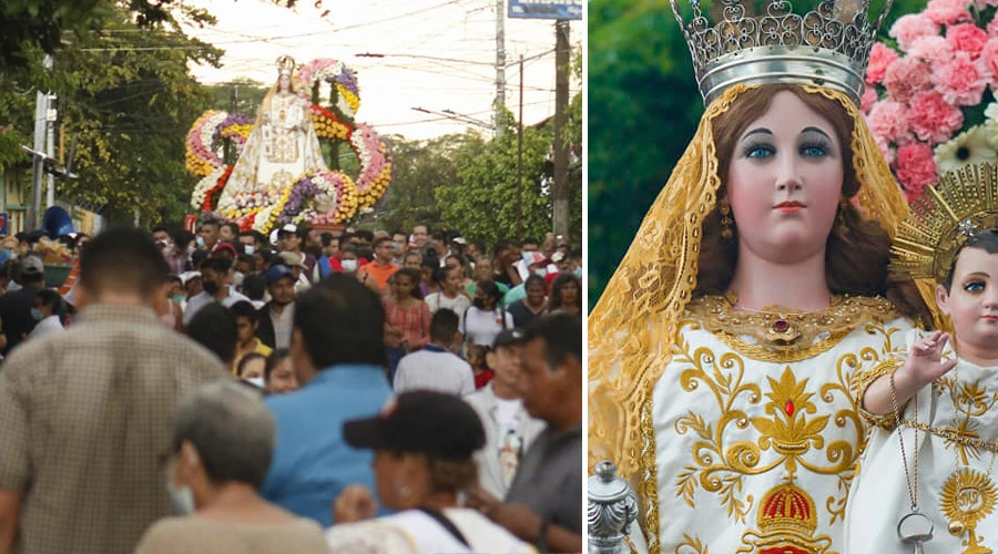 Procesión de la Virgen de la Merced en León, Nicaragua (2022) Crédito: Cortesía de Santuario Diocesano Nuestra Señora de la Merced?w=200&h=150