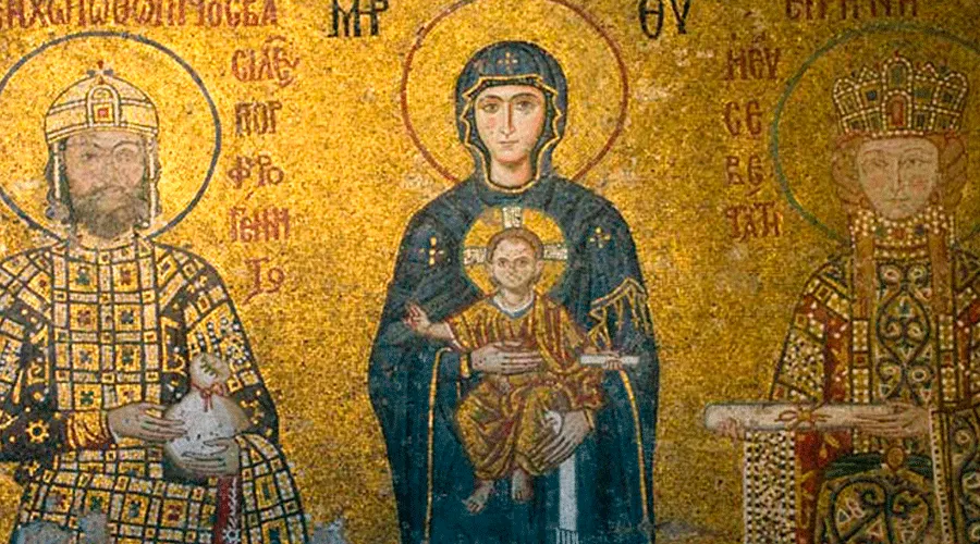 Virgen María con el Niño Jesús en Hagia Sophia / Foto: Flickr Paukrus (CC-BY-2.0)