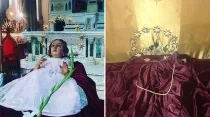Virgen Niña robada en El Salvador / Crédito: parroquia El Calvario 