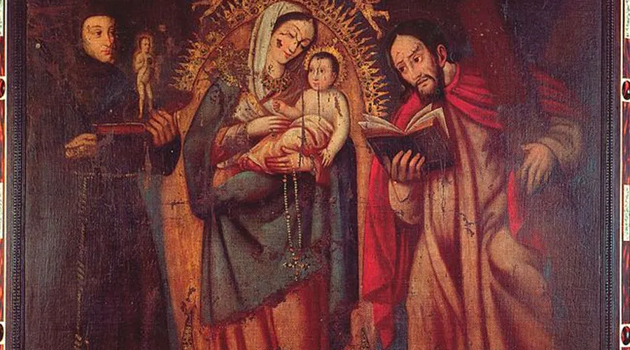 La imagen de la Virgen de Chiquinquirá. Foto: Wikipedia