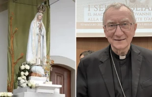 Virgen de Fu00e1tima. Foto: Vatican Media. Card. Pietro Parolin. Foto: Mercedes De La Torre / ACI Prensa 