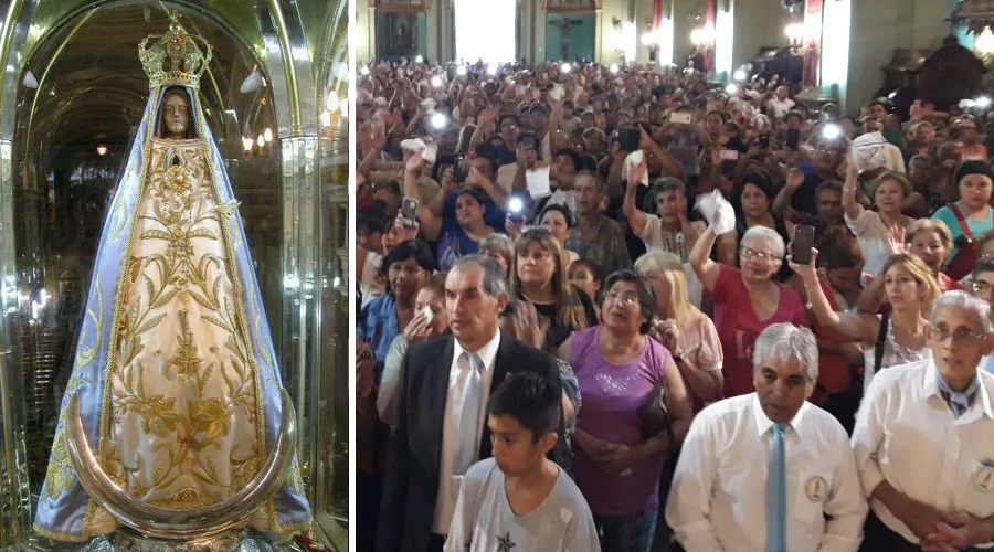 Fieles saludan a la Virgen del Valle / Foto: Prensa Obispado Catamarca