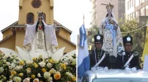 Homenajes a Virgen de la Merced en Chile y Argentina / Foto: Facebook Nuestra Señora de la Merced Isla de Maipo - Facebook Nuestra Señora de la Merced Patrona de Tucumán