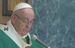 El Papa durante la homilu00eda. Foto: Captura Youtube 
