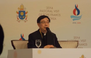P. Hur Young-yup, vocero del Comitu00e9 Preparatorio de la visita del Papa Francisco a Corea (Foto Walter Su00e1nchez Silva / ACI Prensa) 