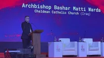 Mons. Bashar Warda en el evento interreligioso en Indonesia. Cortesía Mons. Warda