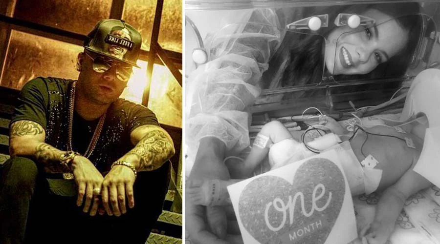 Juan Morera, "Wisin". Foto: Facebook oficial / La pequeña Victoria en manos de su madre. Foto: Instagram oficial de Wisin.?w=200&h=150