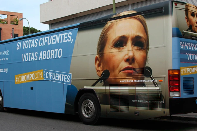 #YoRompoConCifuentes: “No voten a la candidata más abortista del PP”