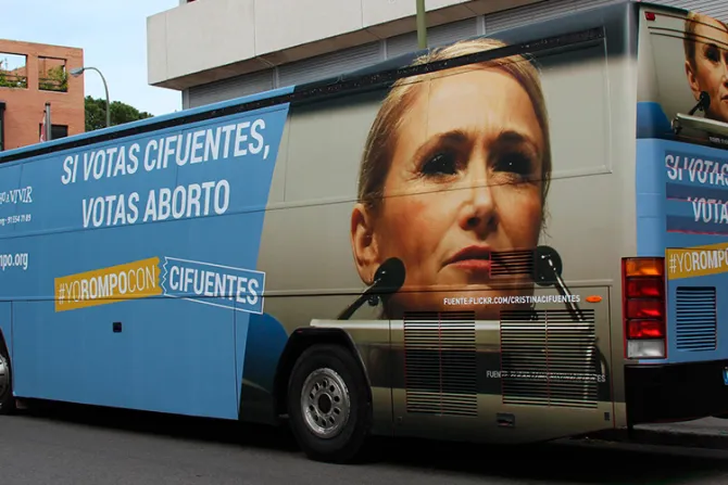 #YoRompoConCifuentes: “No voten a la candidata más abortista del PP”