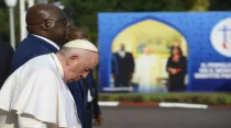 El Papa Francisco junto al Presidente de República Democrática del Congo. Crédito: Vatican Media