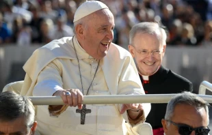 El Papa Francisco en la Audiencia General. Cru00e9dito: Vatican Media 