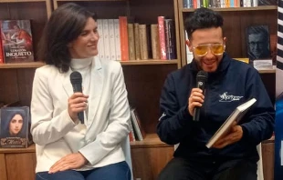 La autora Adriana Ayala Venegas durante la presentación del libro en la FILBO 2024 Crédito: Cortesía.