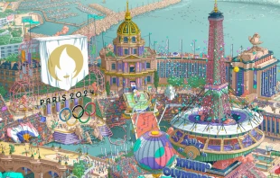 Polémica por ausencia de emblemática cruz en afiche oficial de París 2024 Crédito: París 2024 en X