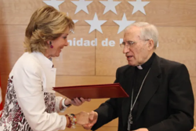Cardenal Rouco firma convenio para JMJ 2011 con autoridades de Madrid