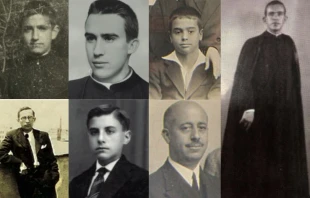 Algunos de los rostros de la causa de Ignacio Aláez y compañeros mártires aprobada por el Vaticano. Crédito: Archidiócesis de Madrid.