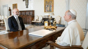 El Papa recibe a Edi Rama en el Vaticano