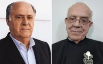 Amancio Ortega, fundador de Inditex, y el P. Jorge Manuel López Neira, pasionista.