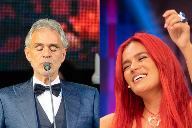 Andrea Bocelli y Karol G 13092025