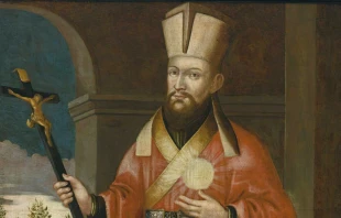 Retrato del misionero jesuita lituano Andrius Rudamina. Crédito: Museo Nacional de Varsovia en Polonia (Dominio Púbico).