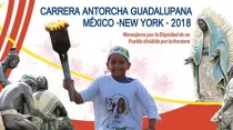 El afiche de la carrera Antorcha Guadalupana. Foto Facebook