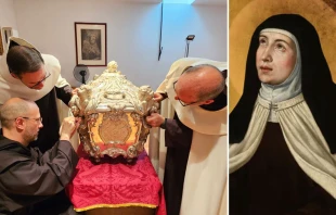 Apertura del sepulcro de plata de Santa Teresa de Jesús / Santa Teresa de Jesús Crédito: Orden del Carmelo