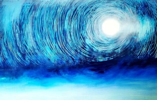 Cuadro “Apoteosis” de Giovanni Guida: “En esta obra está toda mi visión del arte”, afirma. Crédito: Cortesía de Giovanni Guida