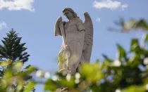 Imagen de San Miguel Arcángel en la Villa de Guadalupe en Ciudad de México