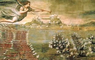 Un ángel sobre la batalla naval de Lepanto. Crédito EC
