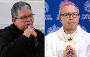 El Arzobispo de Maracaibo, Mons. José Luis Azuaje Ayala, y el Arzobispo de Bogotá, Cardenal Luis José Rueda Aparicio. Créditos: Arquidiócesis de Maracaibo - Eduardo Berdejo / ACI.