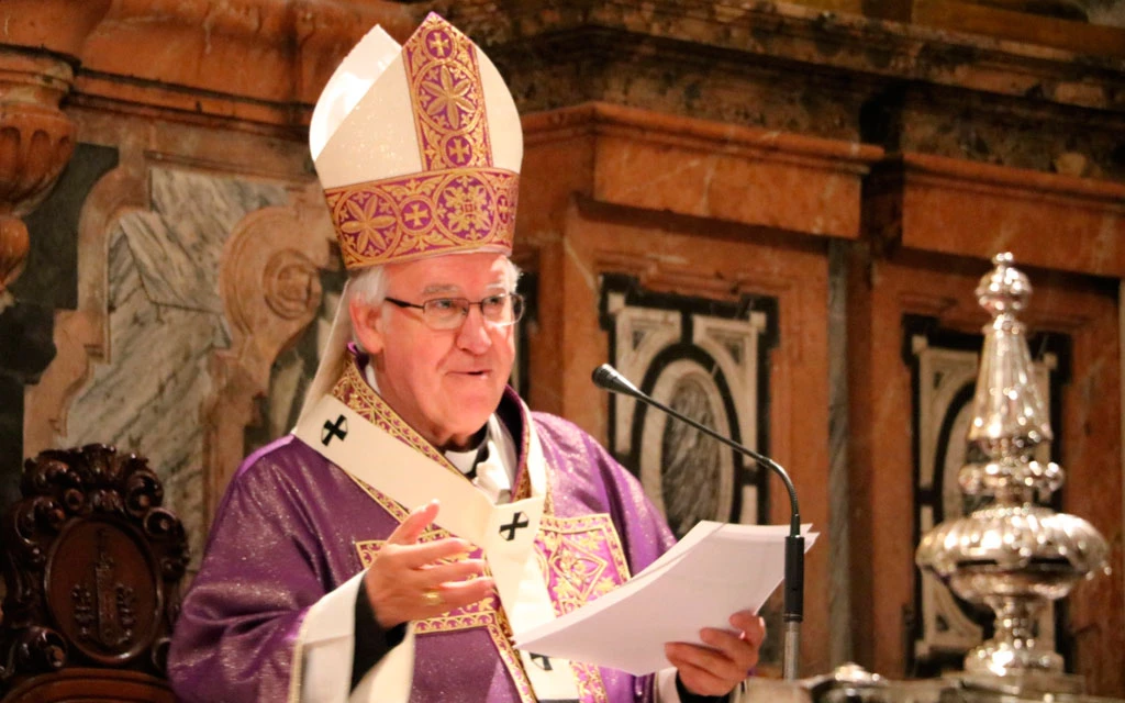 El arzobispo en la Misa que presidió hoy. Crédito: Archidiócesis de Sevilla.