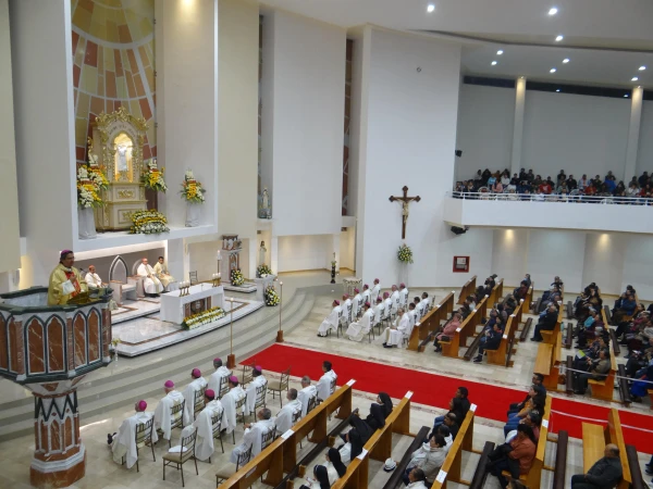 La Misa inaugural de la asamblea de obispos de Ecuador. Crédito: Conferencia Episcopal Ecuatoriana.