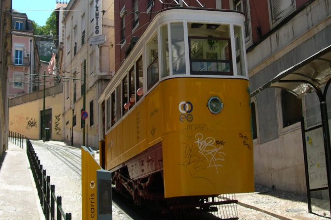 El Ascensor da Glória en Lisboa, Portugal. 03092025