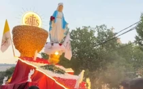 Celebración de la Asunción de la Virgen en el Líbano.