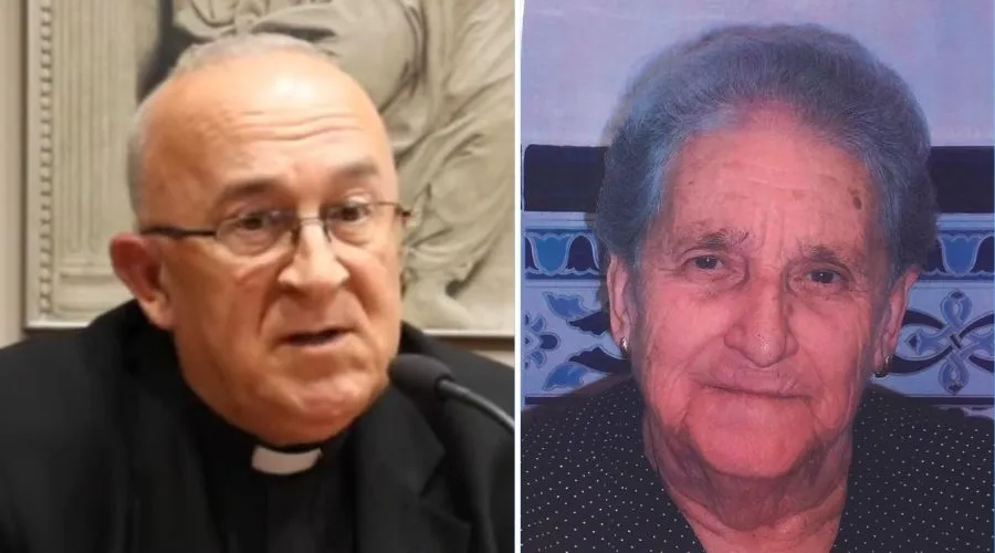 P. José María Avendaño, nombrado Obispo Auxiliar de Getafe / Su madre, Jorja Perea. Crédito: Diócesis de Getafe.