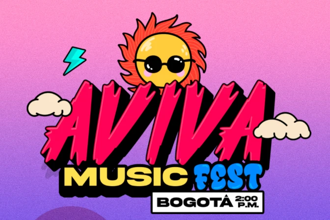 Cartel promocional del Aviva Music Fest.