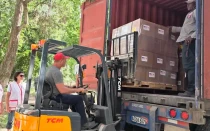 Parte de la ayuda humanitaria enviada por Estados Unidos a Cuba para atender a los damnificados que dejó el huracán Melissa.