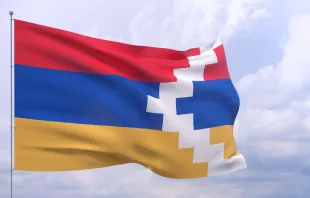 Imagen referencial / Bandera de Artsakh. Crédito: Shutterstock.