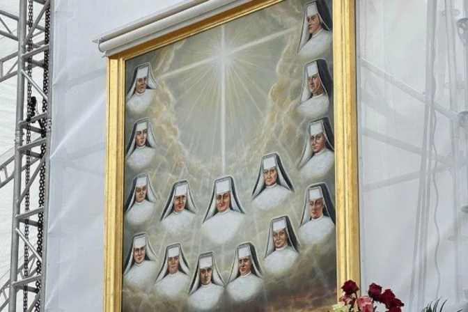 hermana Christophora Klomfass y sus 14 compañeras