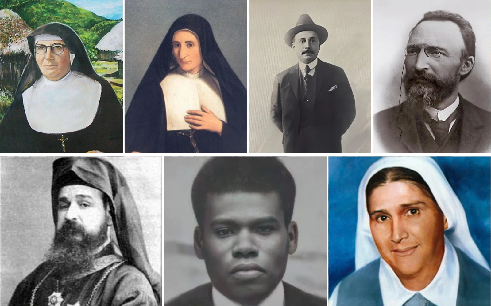 Hermana María Troncatti, la Hermana Vicenta María Poloni, José Gregorio Hernández, Bartolo Longo, Mons. Ignacio Maloyan, Pedro To Rot y la Hermana María del Monte Carmelo Rendiles Martínez.?w=200&h=150