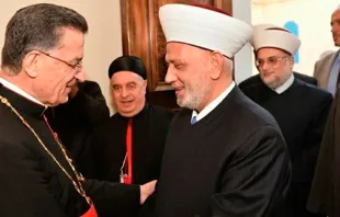 El Cardenal Béchara Boutros Raï y el múfti del Líbano, Abdel Latif Darian / Foto: Patriarcado maronita de Siria-Antioquía 
