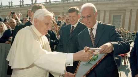 Franz Beckenbauer y Benedicto XVI
